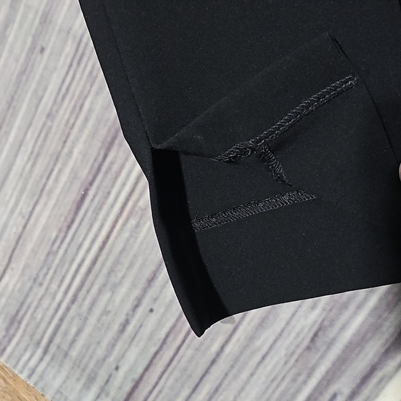 St. John Nordstrom Black Gold Zippered Pocket High Waisted Pants Size 16 - Picture 4 of 7